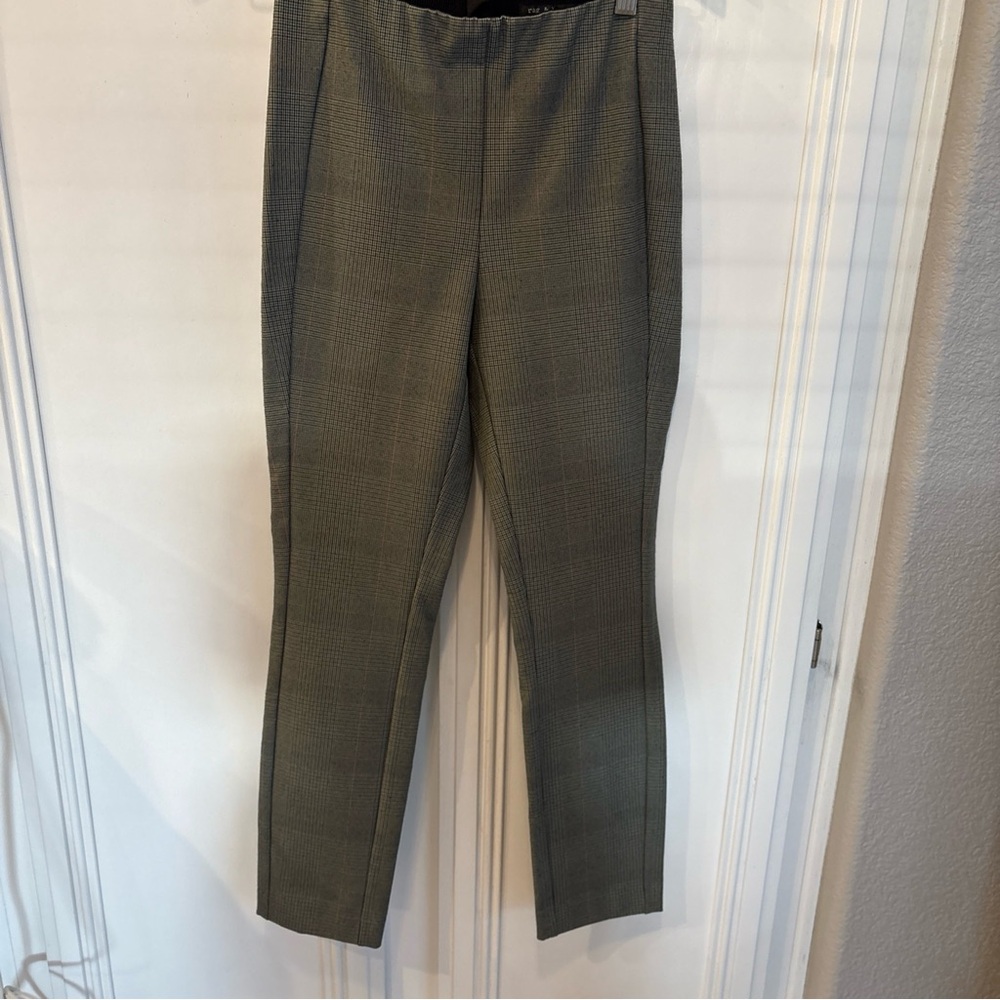 EUC Rag & Bone Simone Pants Gray Plaid Sz 2  /27” Stretch Business Casual